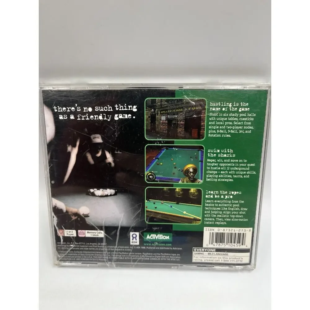 Pool Hustler PlayStation 1 PS1 Complete In Box CIB